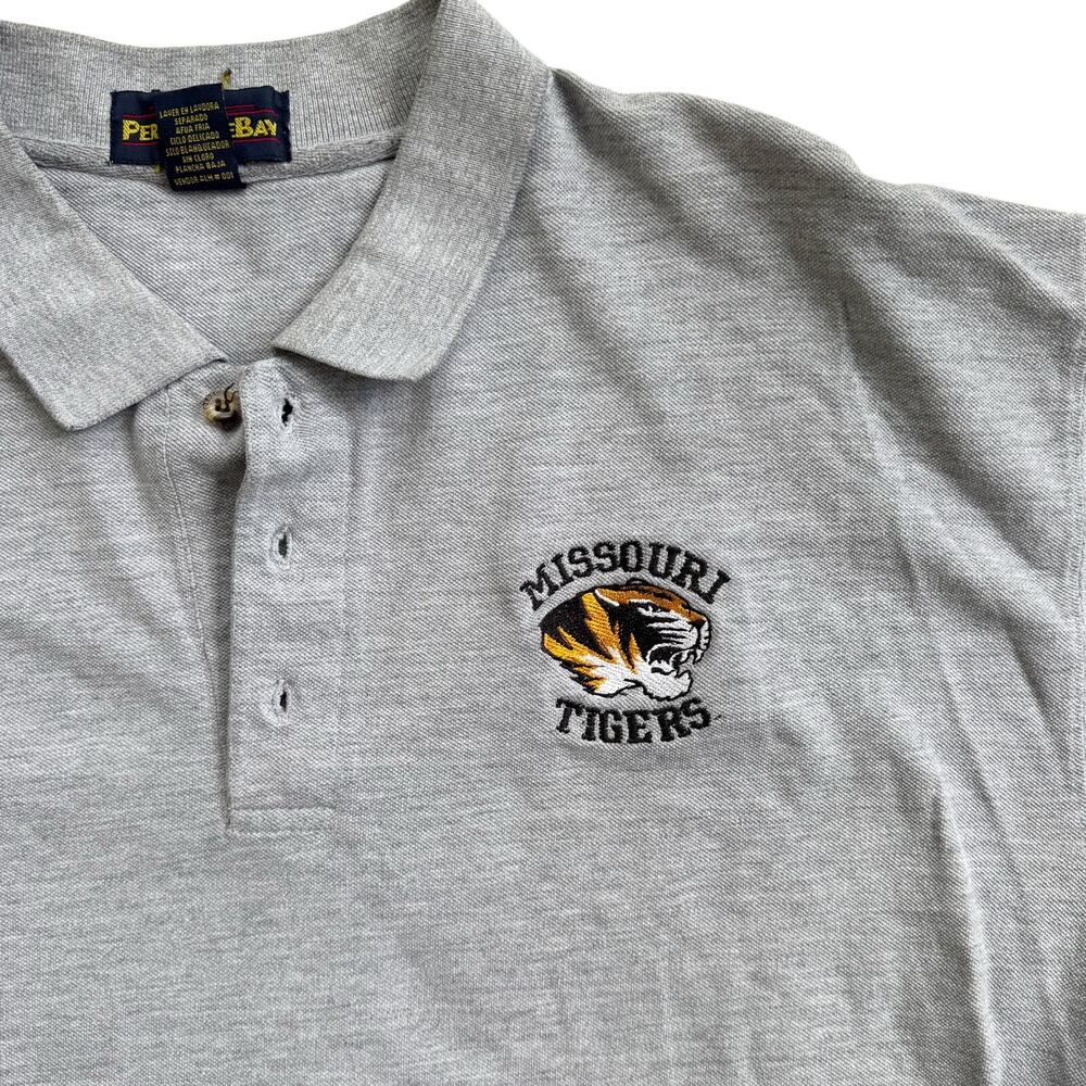 University of Missouri Mizzou Grey Polo Shirt XL